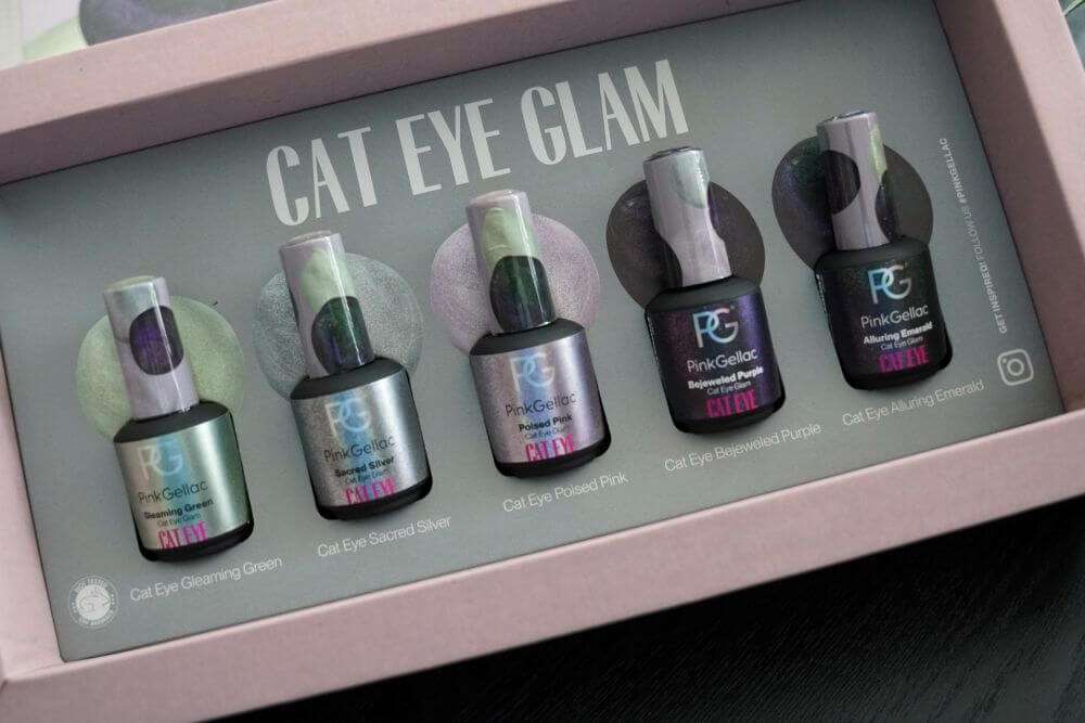 Pink Gellac Cat Eye Glam swatches