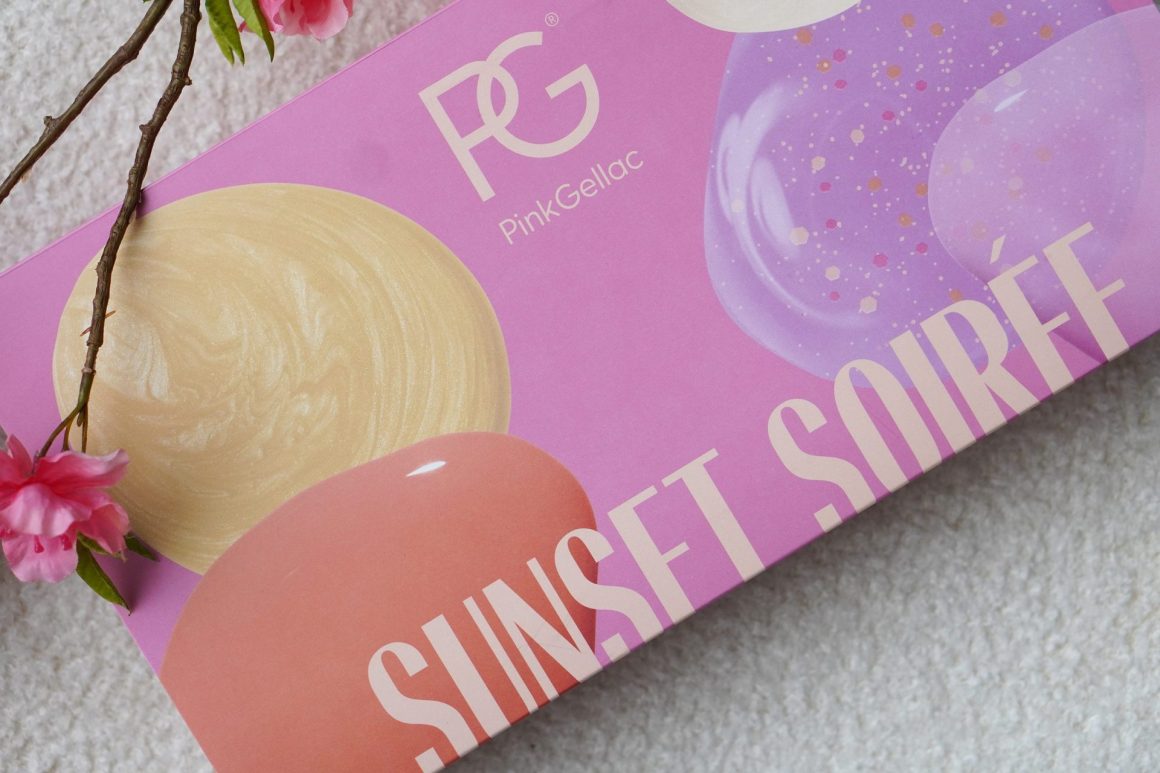 pink gellac sunset soiree swatches